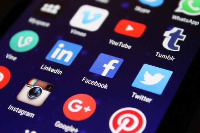 Photo of social media icons