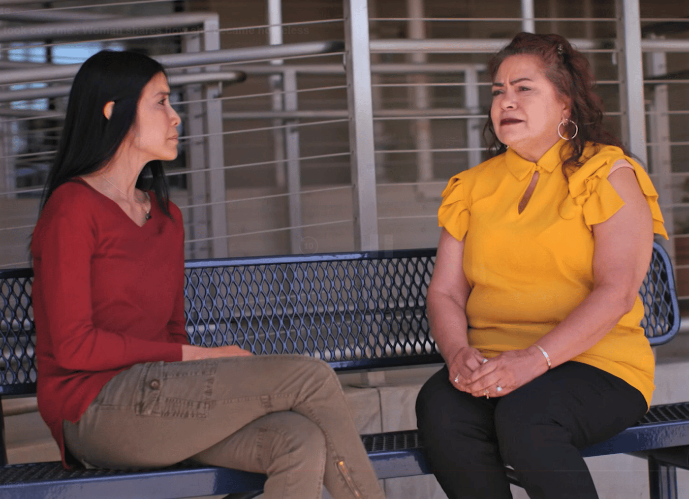 Lisa Ling sits with MHALA member Diana