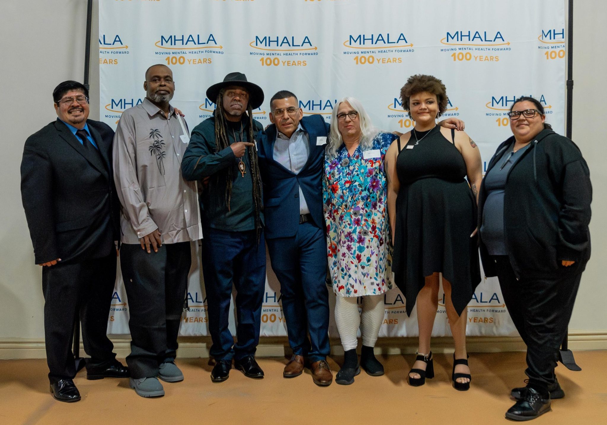Members and staff of Mental Health America of Los Angeles at annual Golden Bell Awards.